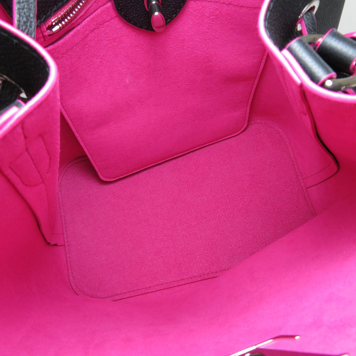 Louis Vuitton LockMe Bucket Shoulder Bag Marine Rouge Leather