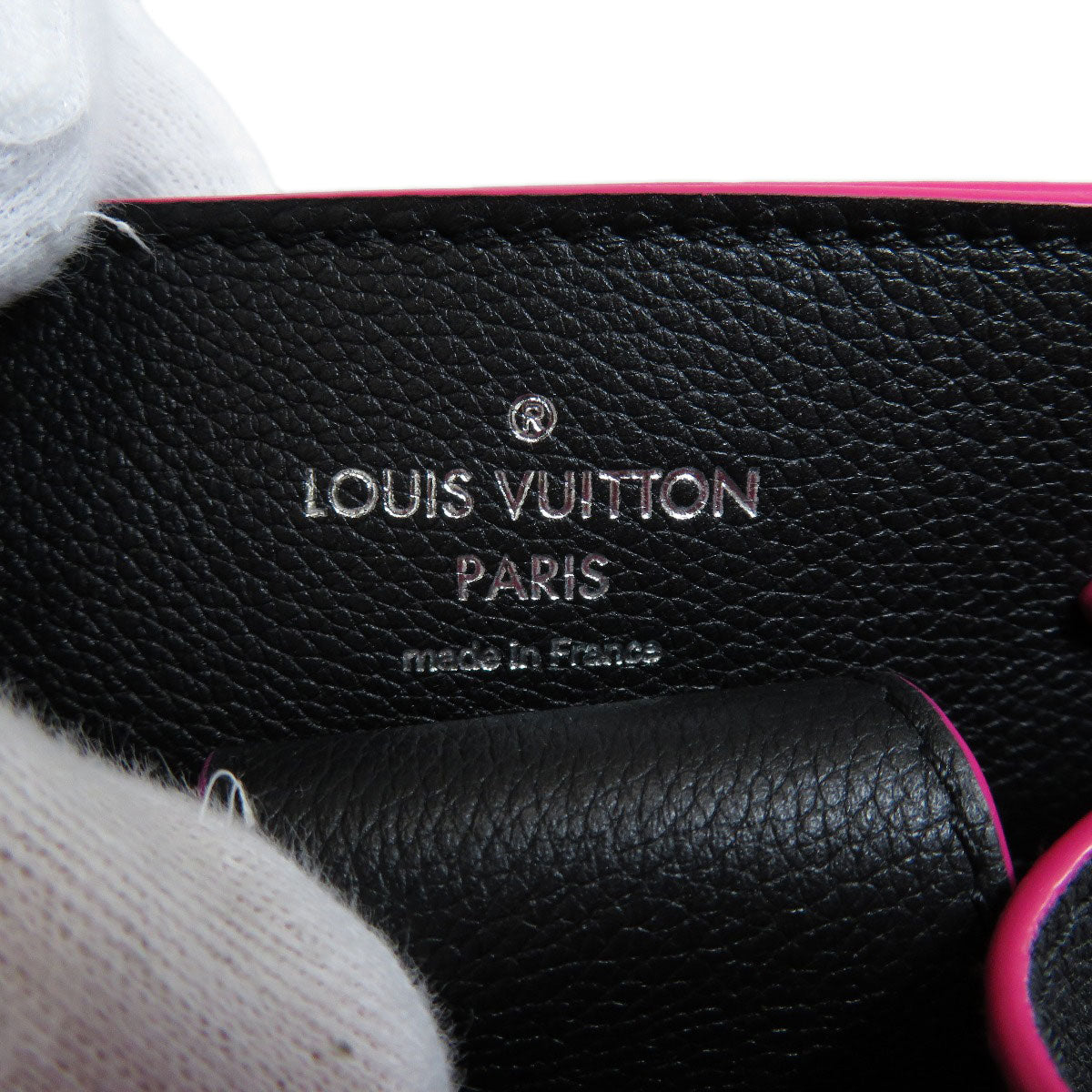 Louis Vuitton LockMe Bucket Shoulder Bag Marine Rouge Leather
