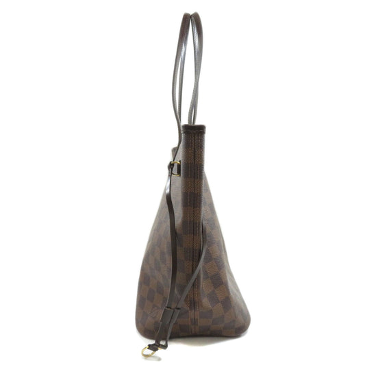 Louis Vuitton Neverfull MM Damier Ebene Tote Bag Canvas