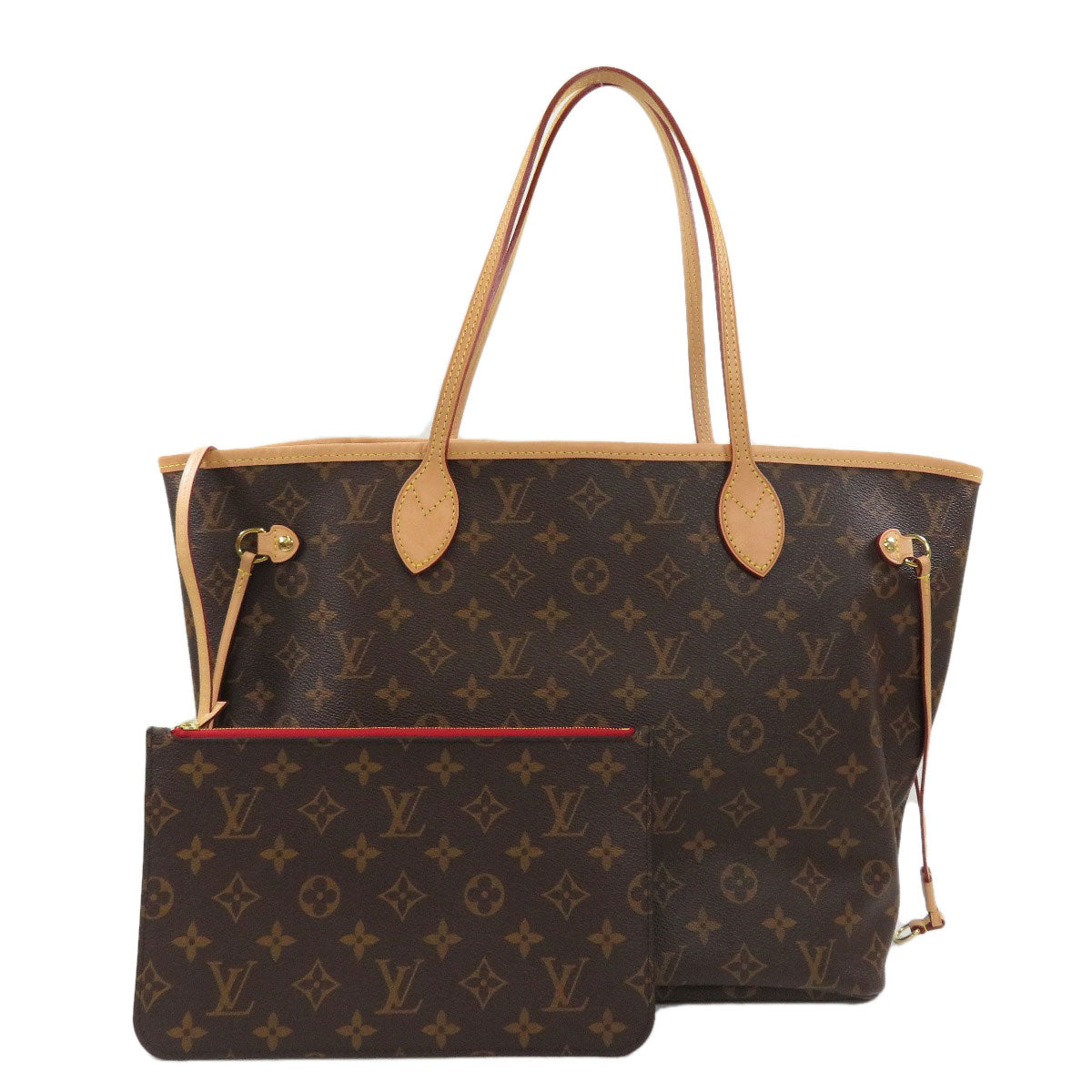 Louis Vuitton Neverfull MM Monogram Tote Bag Canvas