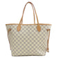 Louis Vuitton Neverfull MM Damier Azur Tote Bag Canvas