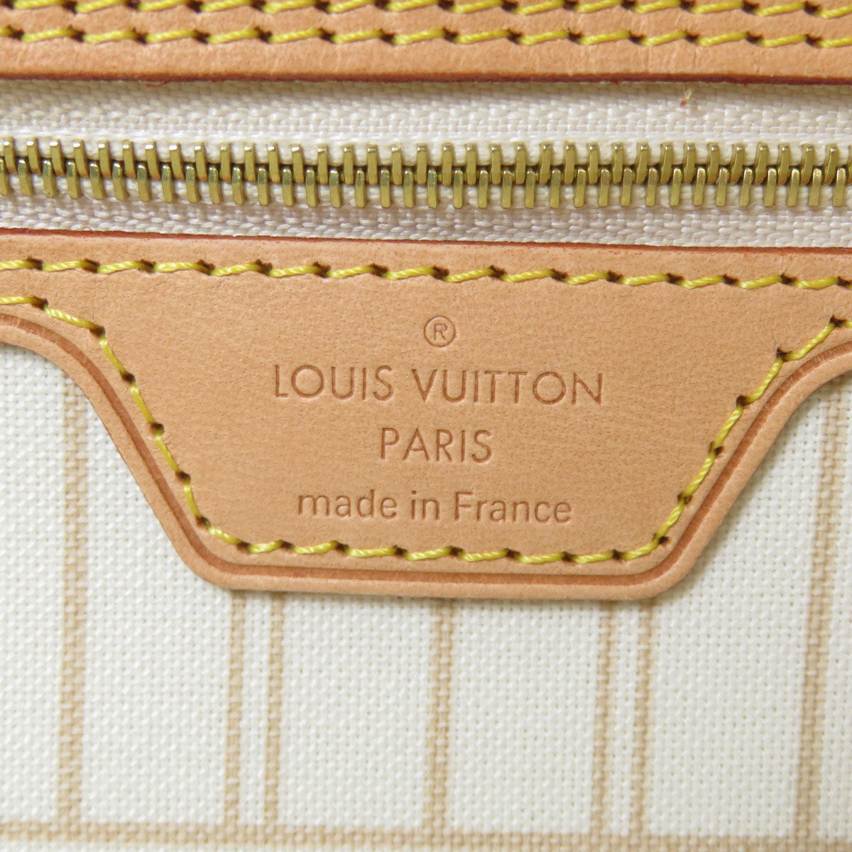 Louis Vuitton Neverfull MM Damier Azur Tote Bag Canvas