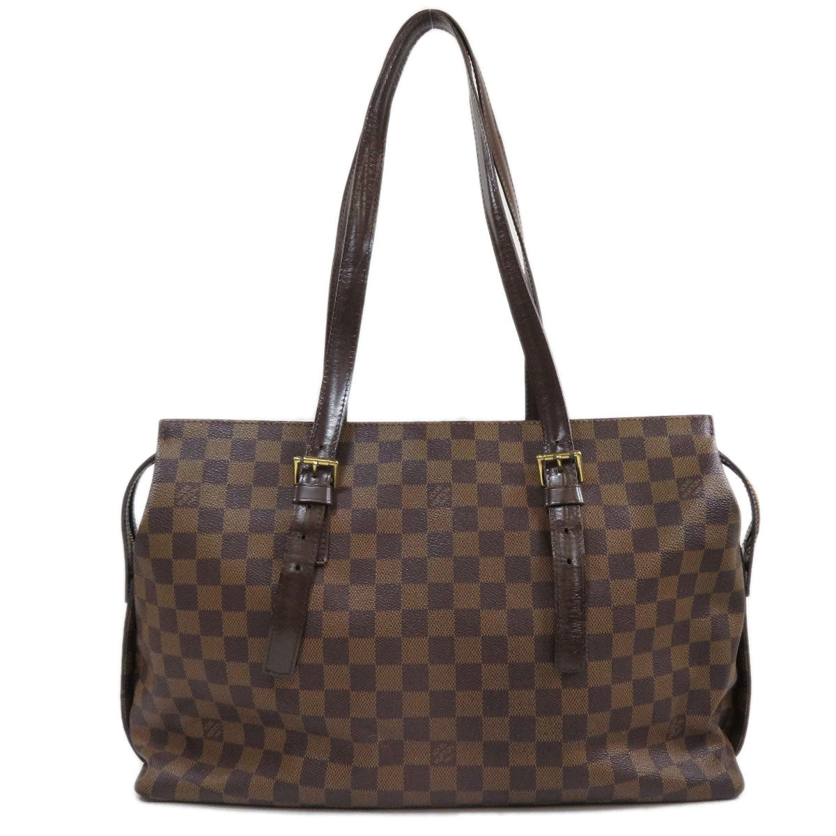 Louis Vuitton Chelsea Damier Ebene Tote Bag Canvas