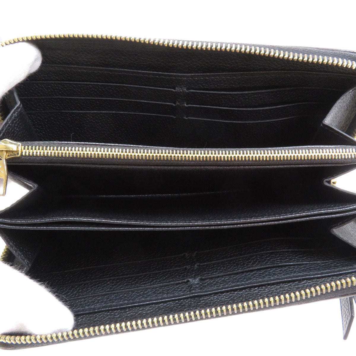 Louis Vuitton Zippy Long Wallet Amplant Black