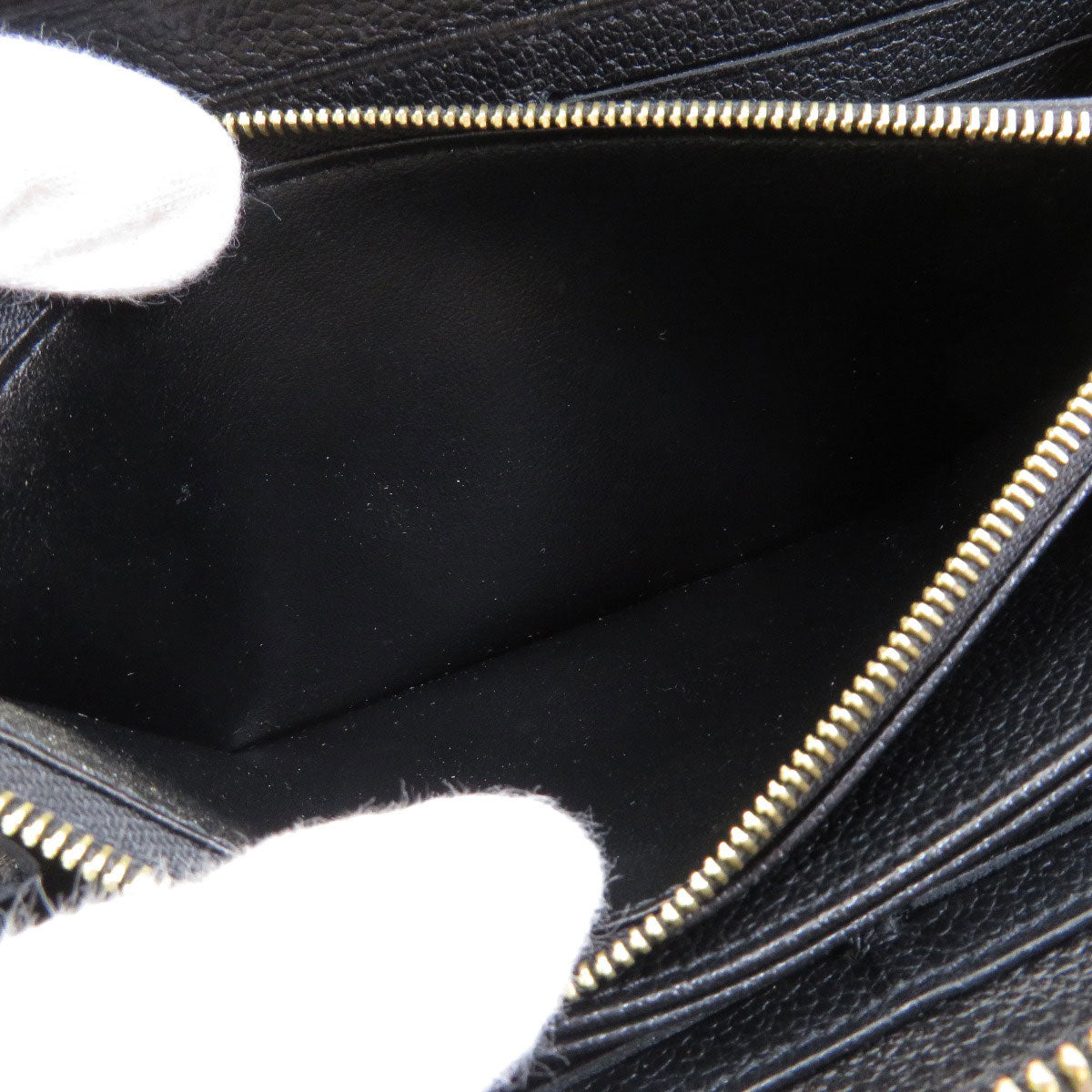 Louis Vuitton Zippy Long Wallet Amplant Black