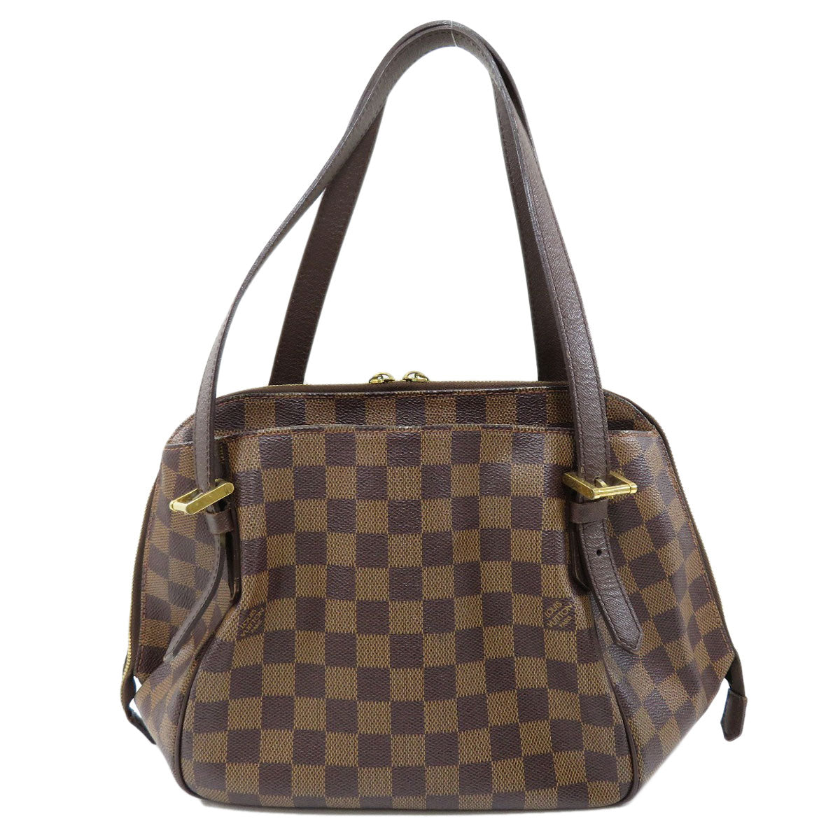 Louis Vuitton Belem MM Damier Ebene Handbag Canvas