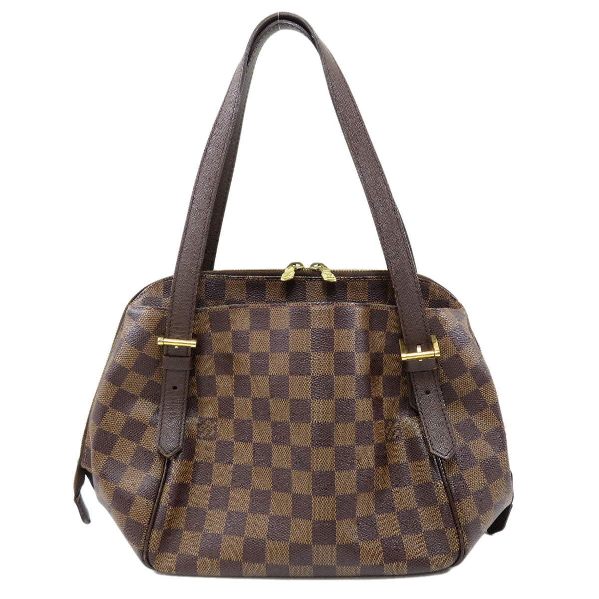 Louis Vuitton Belem MM Damier Ebene Handbag Canvas