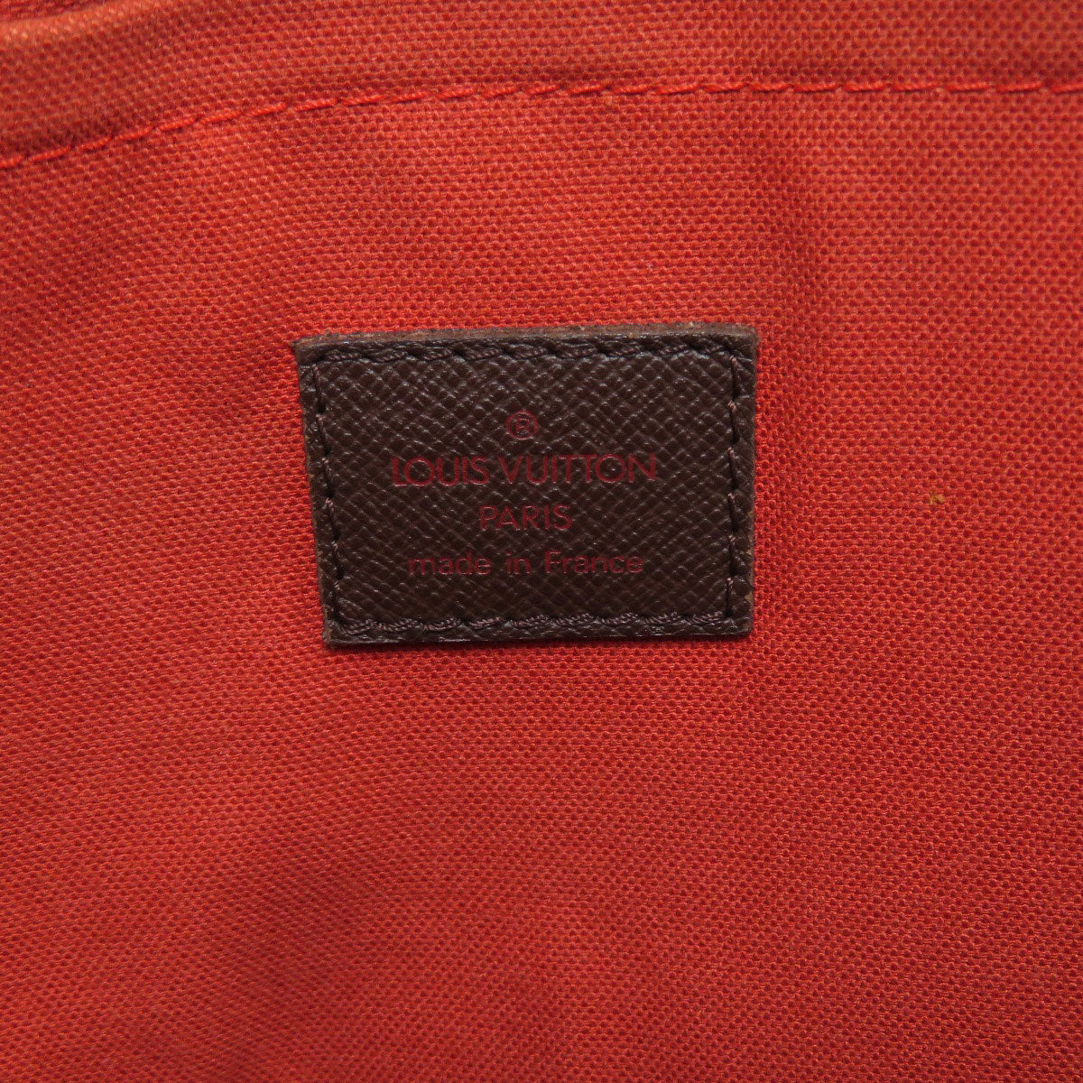 Louis Vuitton Belem MM Damier Ebene Handbag Canvas