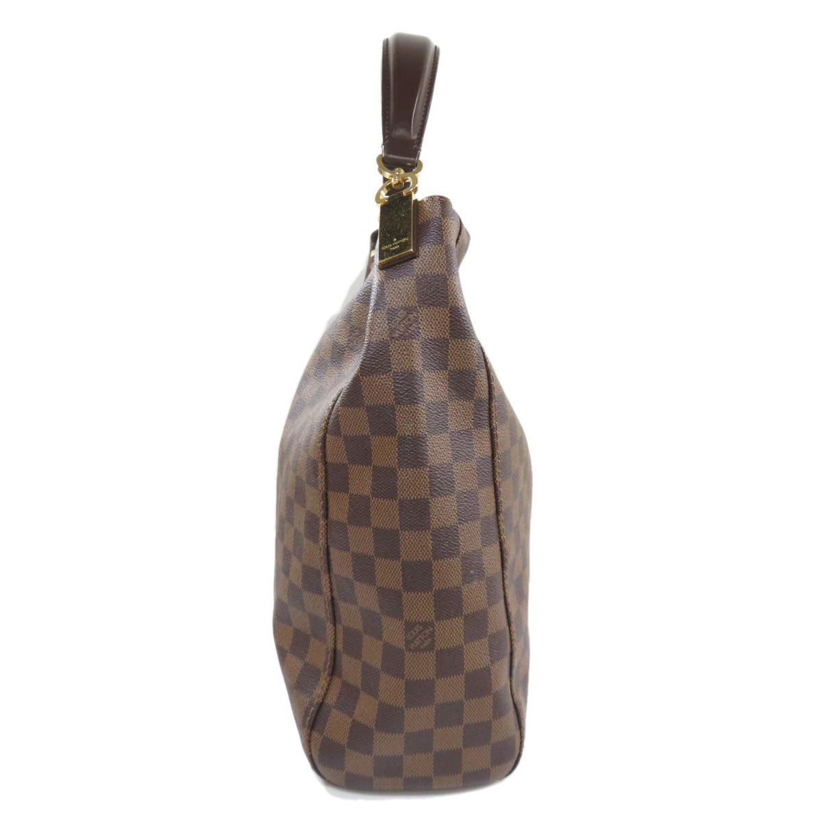 Louis Vuitton Portobello PM Damier Ebene Shoulder Bag Canvas