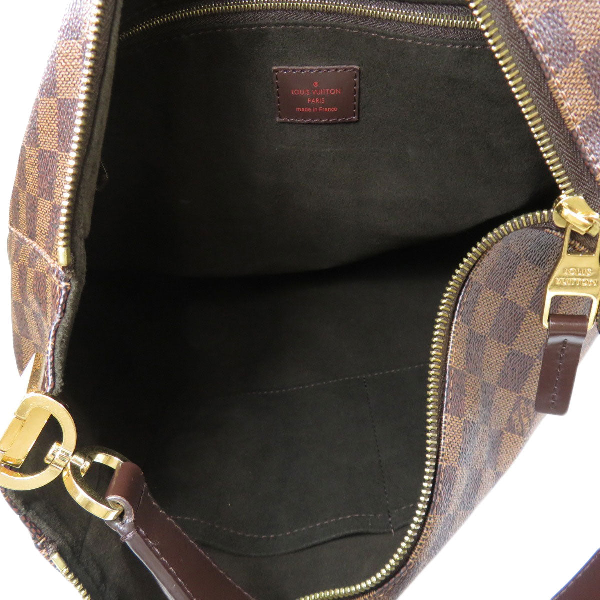 Louis Vuitton Portobello PM Damier Ebene Shoulder Bag Canvas