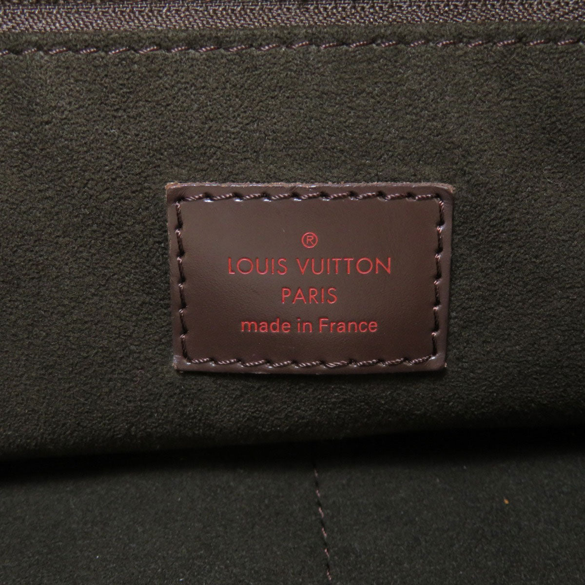Louis Vuitton Portobello PM Damier Ebene Shoulder Bag Canvas