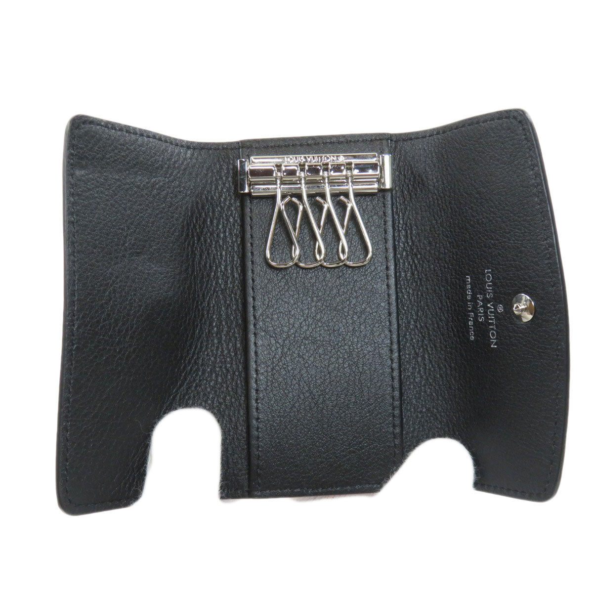 Louis Vuitton Multicle 4 Key Case Mahina Leather Black