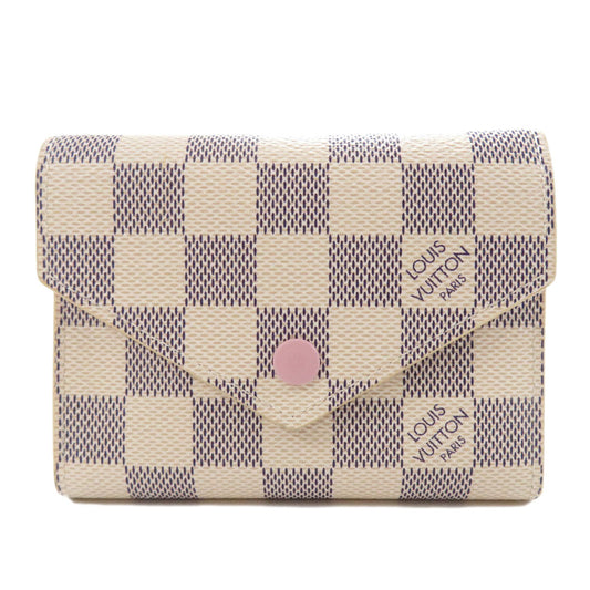 Louis Vuitton Portefeuille Victorine Damier Azur Bifold Wallet