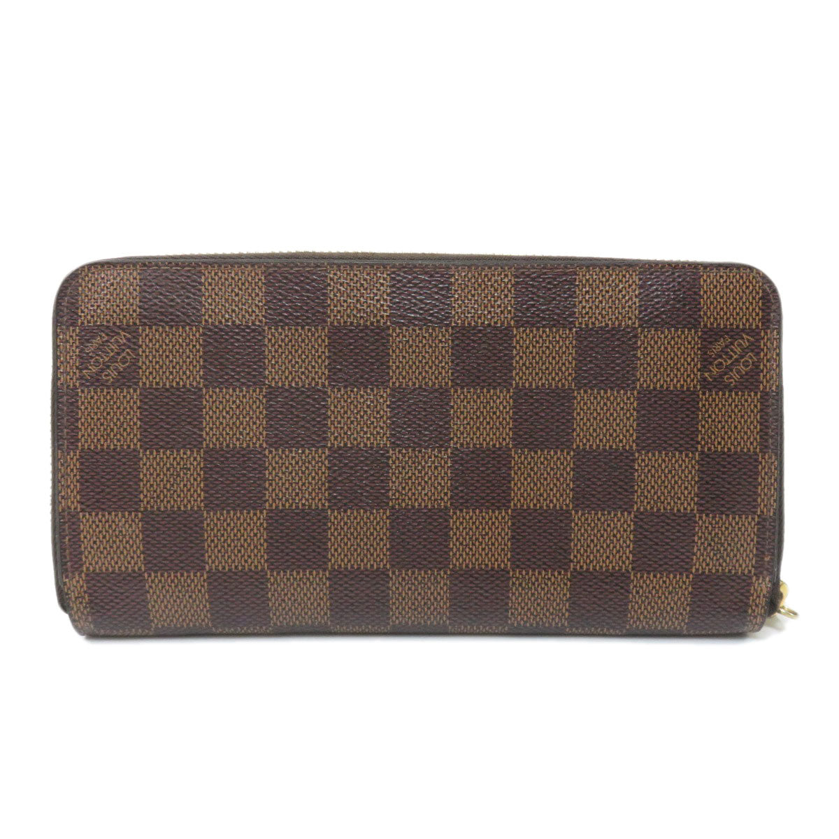Louis Vuitton Zippy Damier Ebene Long Wallet Canvas