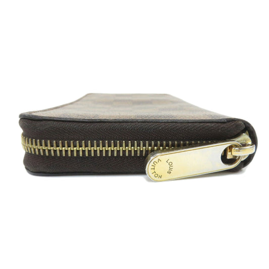 Louis Vuitton Zippy Damier Ebene Long Wallet Canvas
