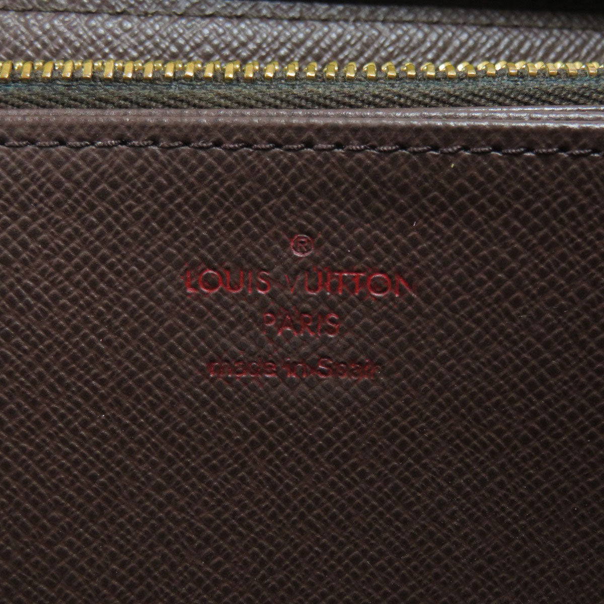 Louis Vuitton Zippy Damier Ebene Long Wallet Canvas