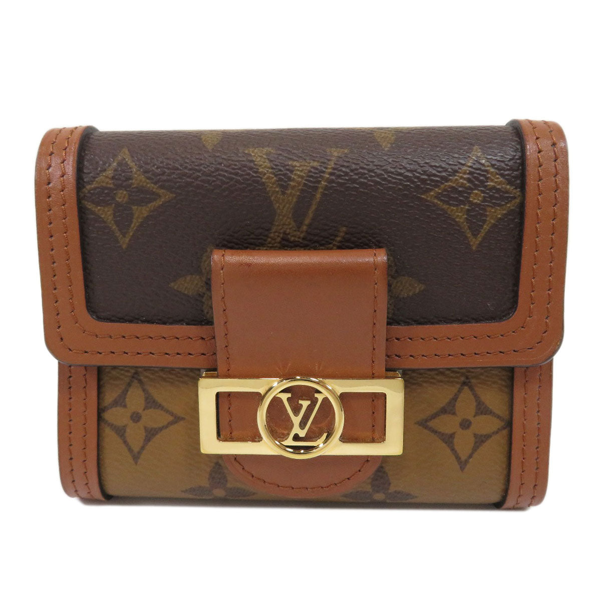 Louis Vuitton Portefeuille Dauphine Compact Monogram Reverse Bifold Wallet