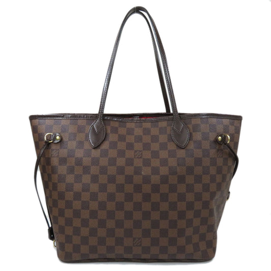 Louis Vuitton Neverfull MM Damier Ebene Tote Bag Canvas