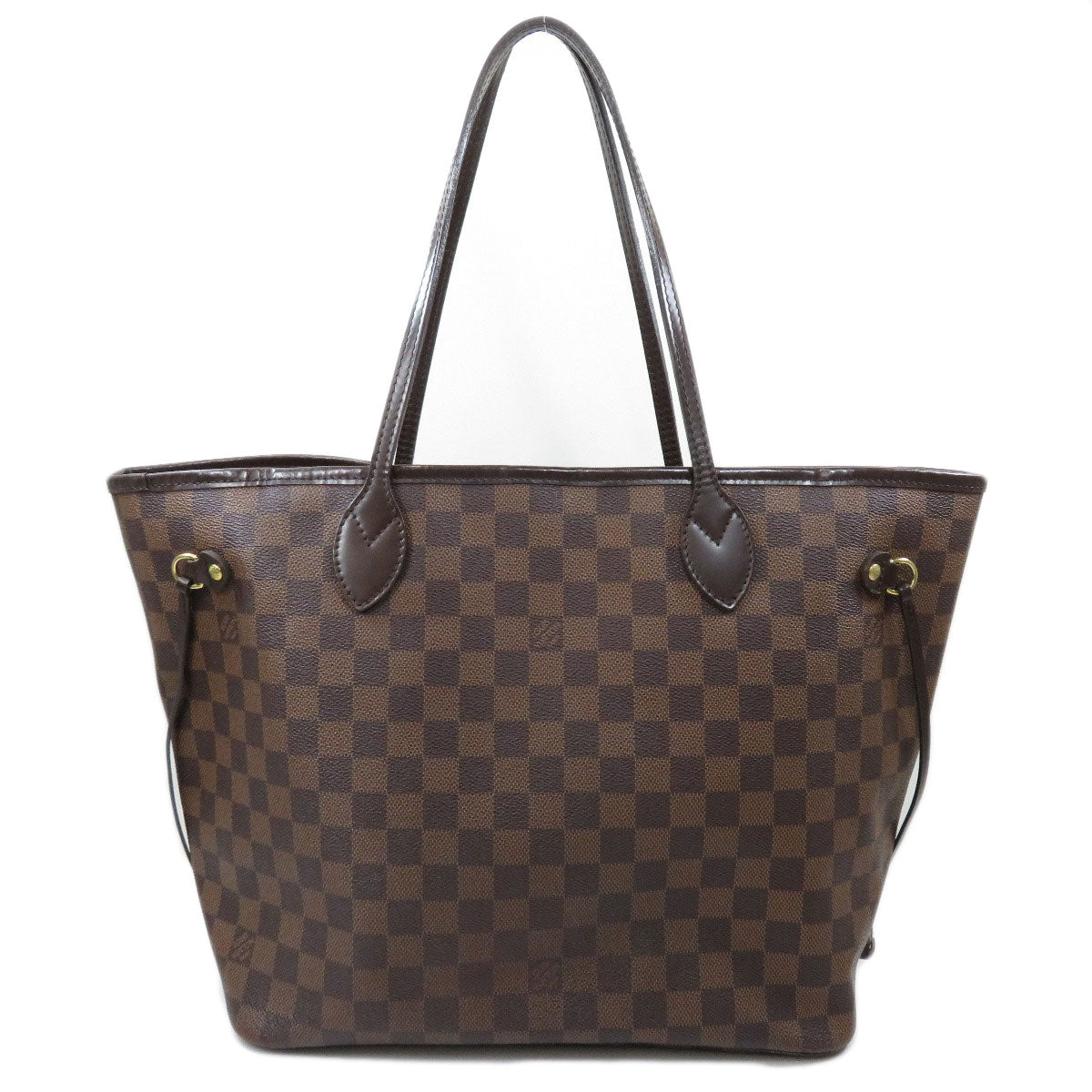 Louis Vuitton Neverfull MM Damier Ebene Tote Bag Canvas