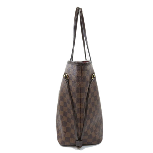 Louis Vuitton Neverfull MM Damier Ebene Tote Bag Canvas
