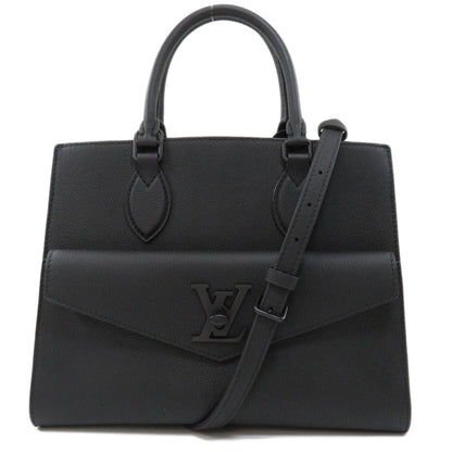 Louis Vuitton Lock Me Tote PM Leather Handbag Noir