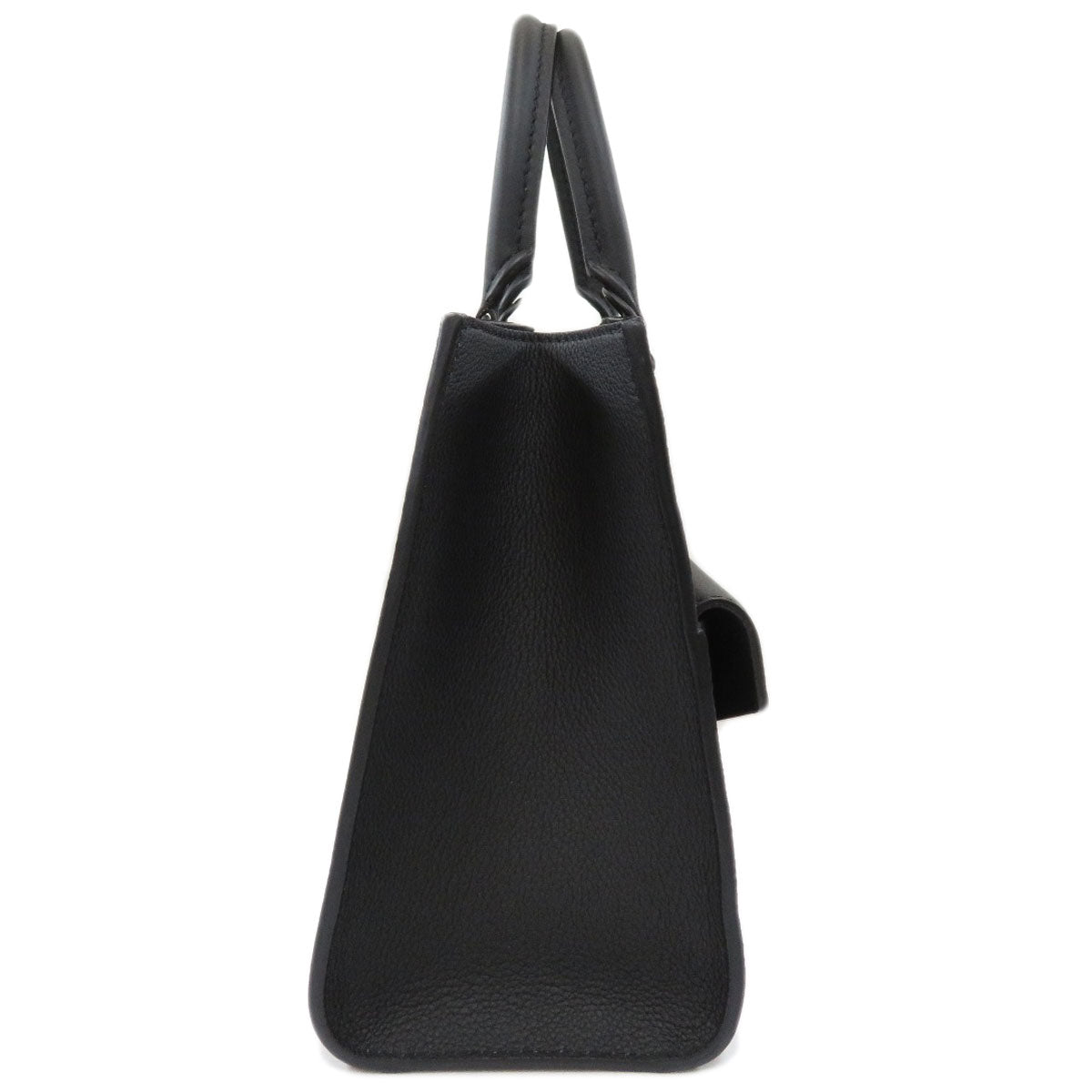 Louis Vuitton Lock Me Tote PM Leather Handbag Noir
