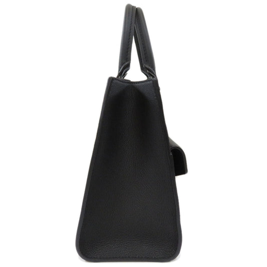 Louis Vuitton Lock Me Tote PM Leather Handbag Noir