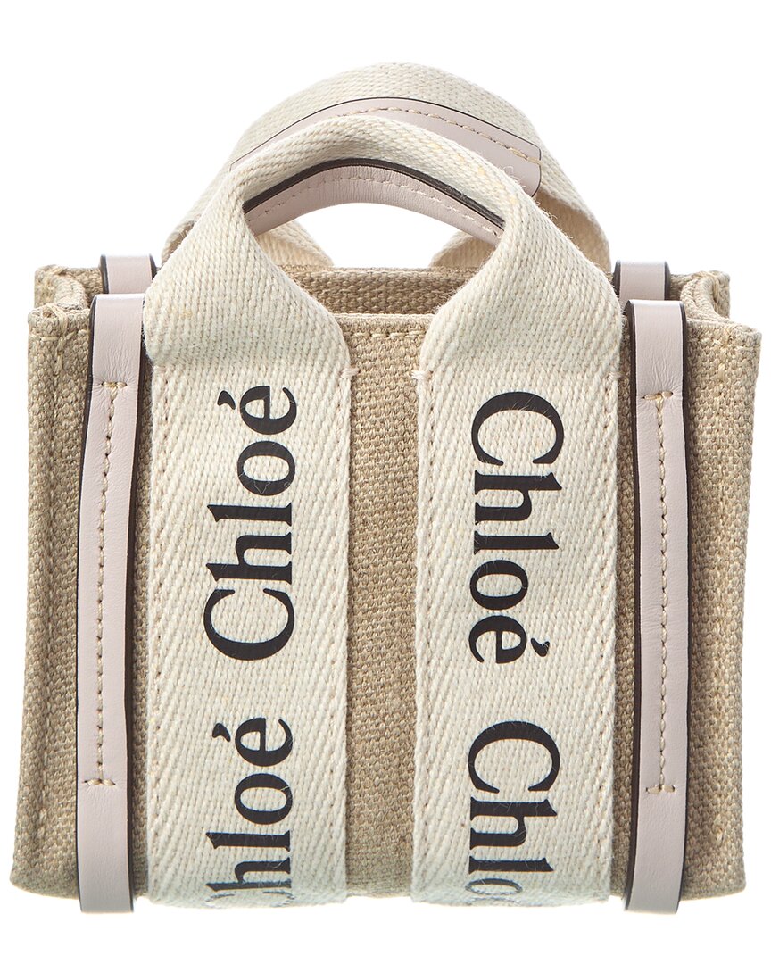 CHL - CC o? Woody Nano Canvas & Leather Tote