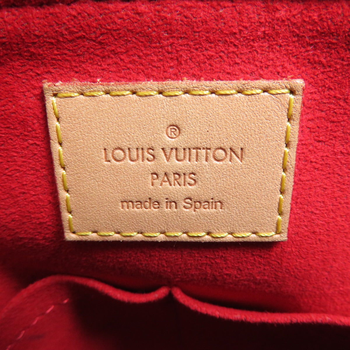 Louis Vuitton V Tote Handbag Monogram Canvas