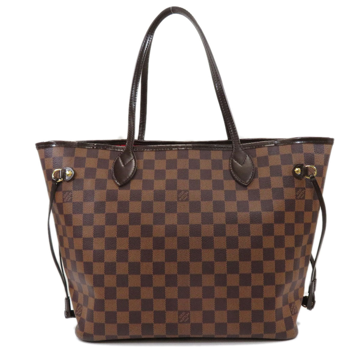 Louis Vuitton Neverfull MM Damier Ebene Tote Bag Canvas