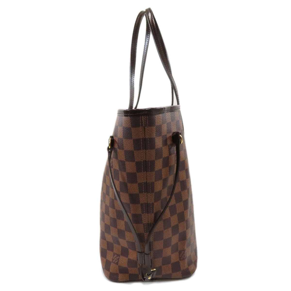 Louis Vuitton Neverfull MM Damier Ebene Tote Bag Canvas