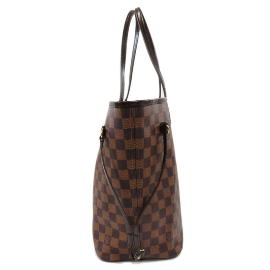 Louis Vuitton Neverfull MM Damier Ebene Tote Bag Canvas