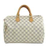 Louis Vuitton Speedy 35 Damier Azur Boston Bag