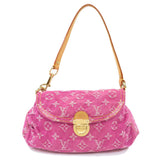 Louis Vuitton Mini Pleaty Handbag Monogram Denim Pink