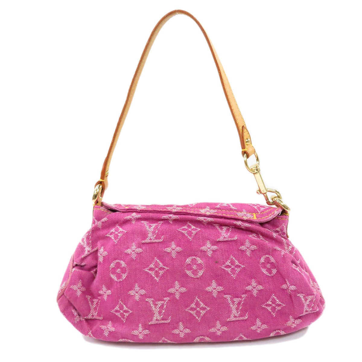 Louis Vuitton Mini Pleaty Handbag Monogram Denim Pink