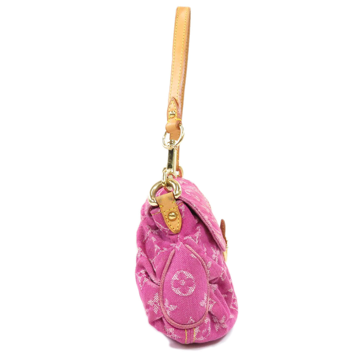 Louis Vuitton Mini Pleaty Handbag Monogram Denim Pink