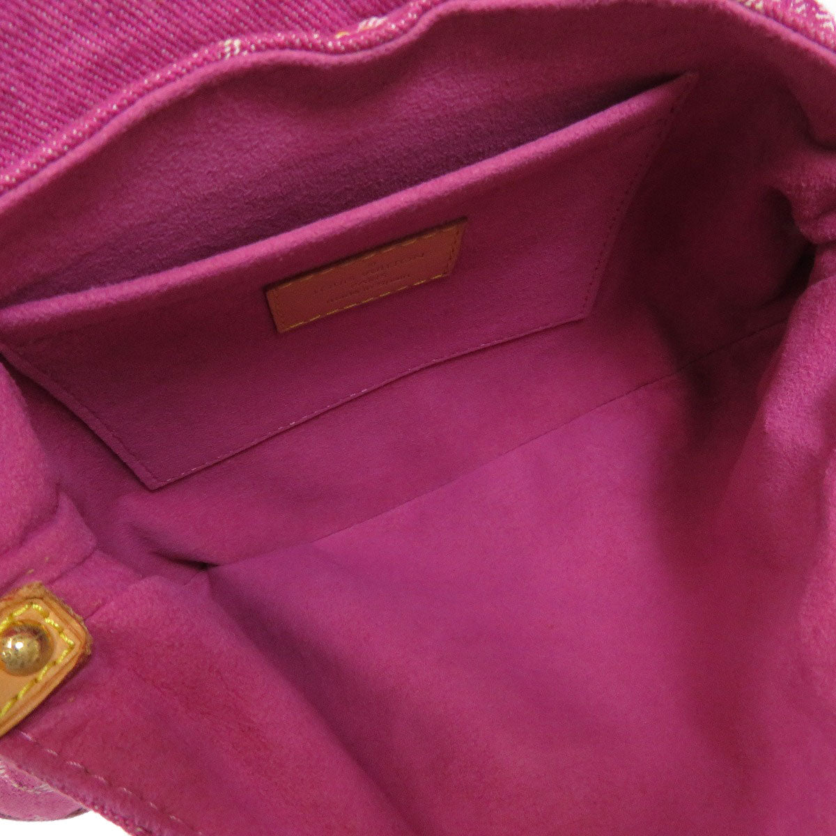 Louis Vuitton Mini Pleaty Handbag Monogram Denim Pink