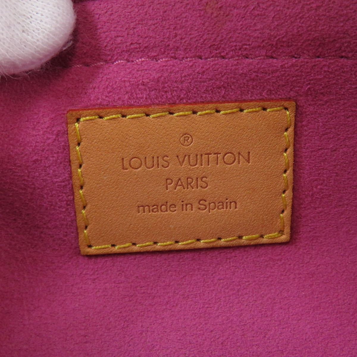 Louis Vuitton Mini Pleaty Handbag Monogram Denim Pink