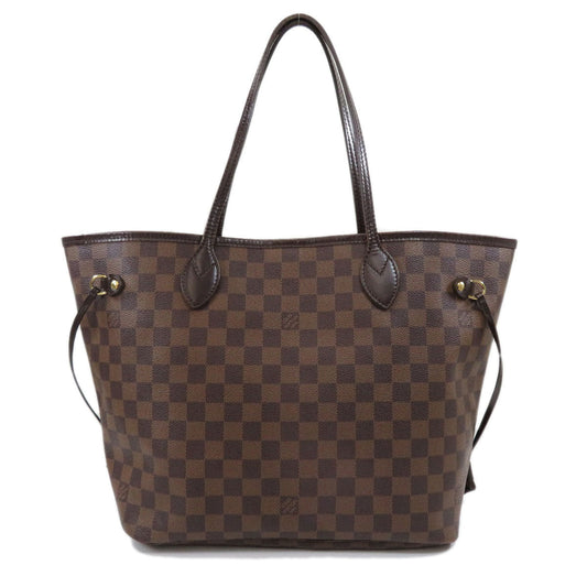 Louis Vuitton Neverfull MM Damier Ebene Tote Bag Canvas