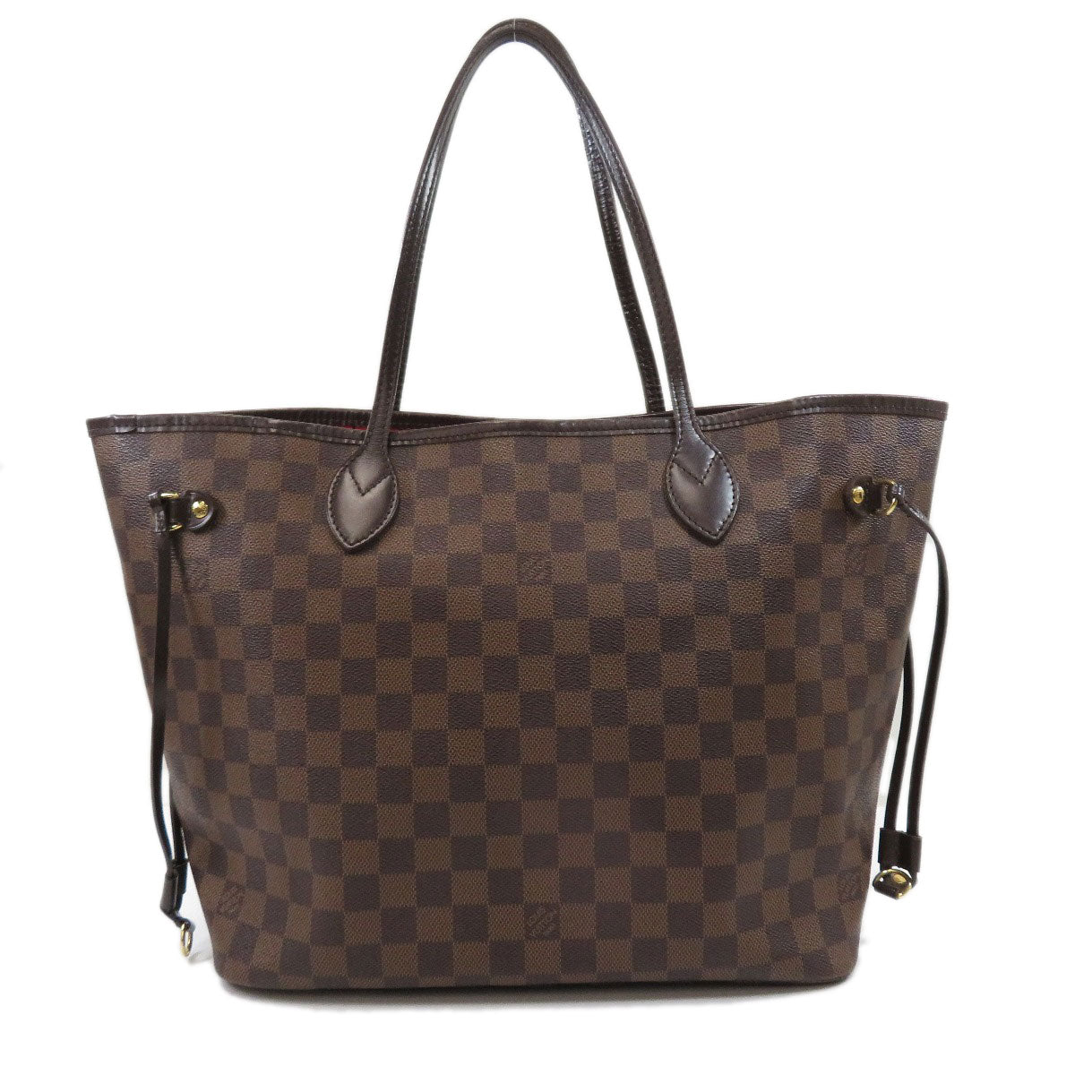 Louis Vuitton Neverfull MM Damier Ebene Tote Bag Canvas