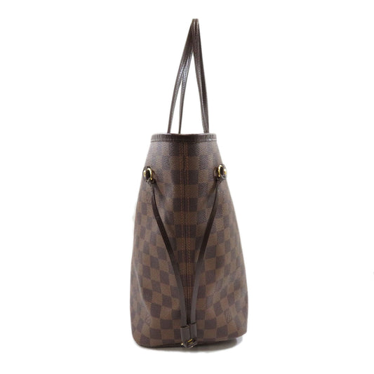 Louis Vuitton Neverfull MM Damier Ebene Tote Bag Canvas