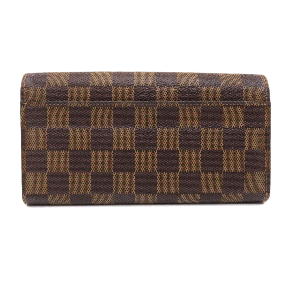 Louis Vuitton Portefeuil Sarah Damier Ebene Rose Ballerine Long Wallet