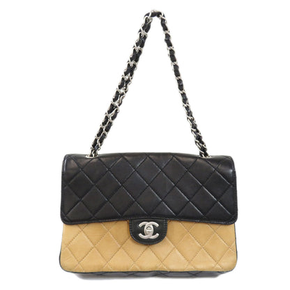 Chanel Matelasse Silver Metal Fittings Handbag Lambskin