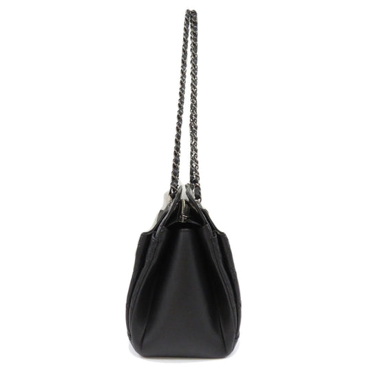 Chanel Chain Shoulder Bag Matelasse Silver Hardware Lambskin