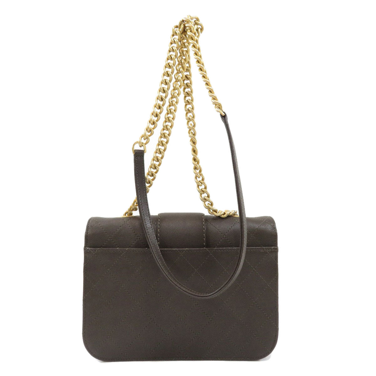 Chanel Chain Shoulder Bag Coco Mark Gold Hardware Leather