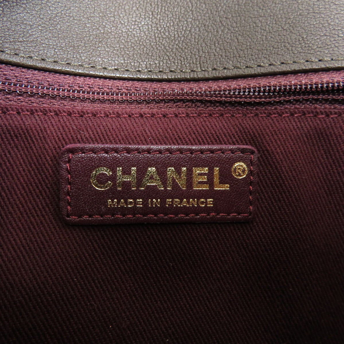 Chanel Chain Shoulder Bag Coco Mark Gold Hardware Leather