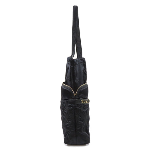 Chanel Coco Mark Gold Metal Fittings Second Bag Nylon