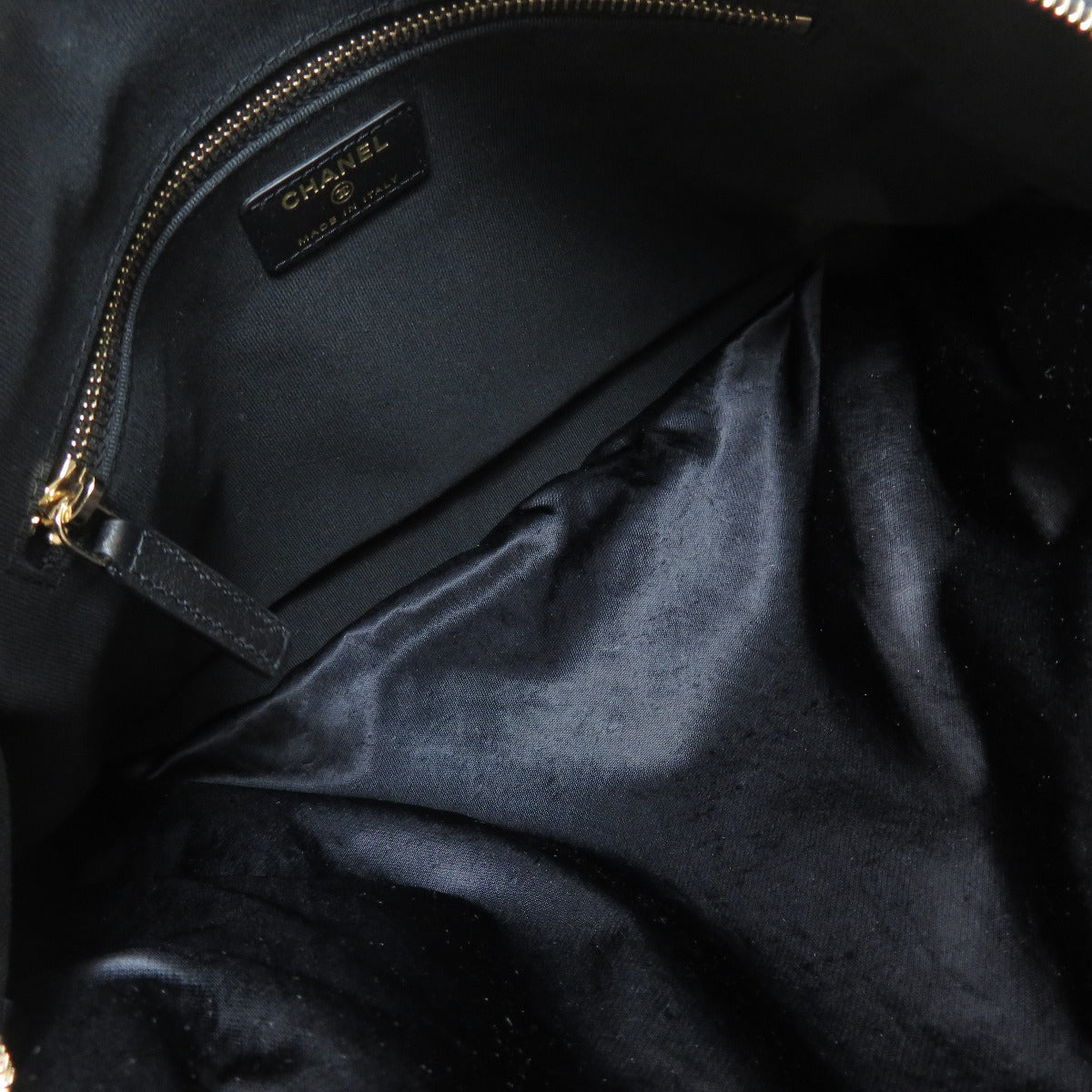 Chanel Coco Mark Gold Metal Fittings Second Bag Nylon