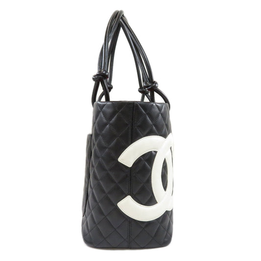 Chanel Cambon Line Tote Bag Calf Black