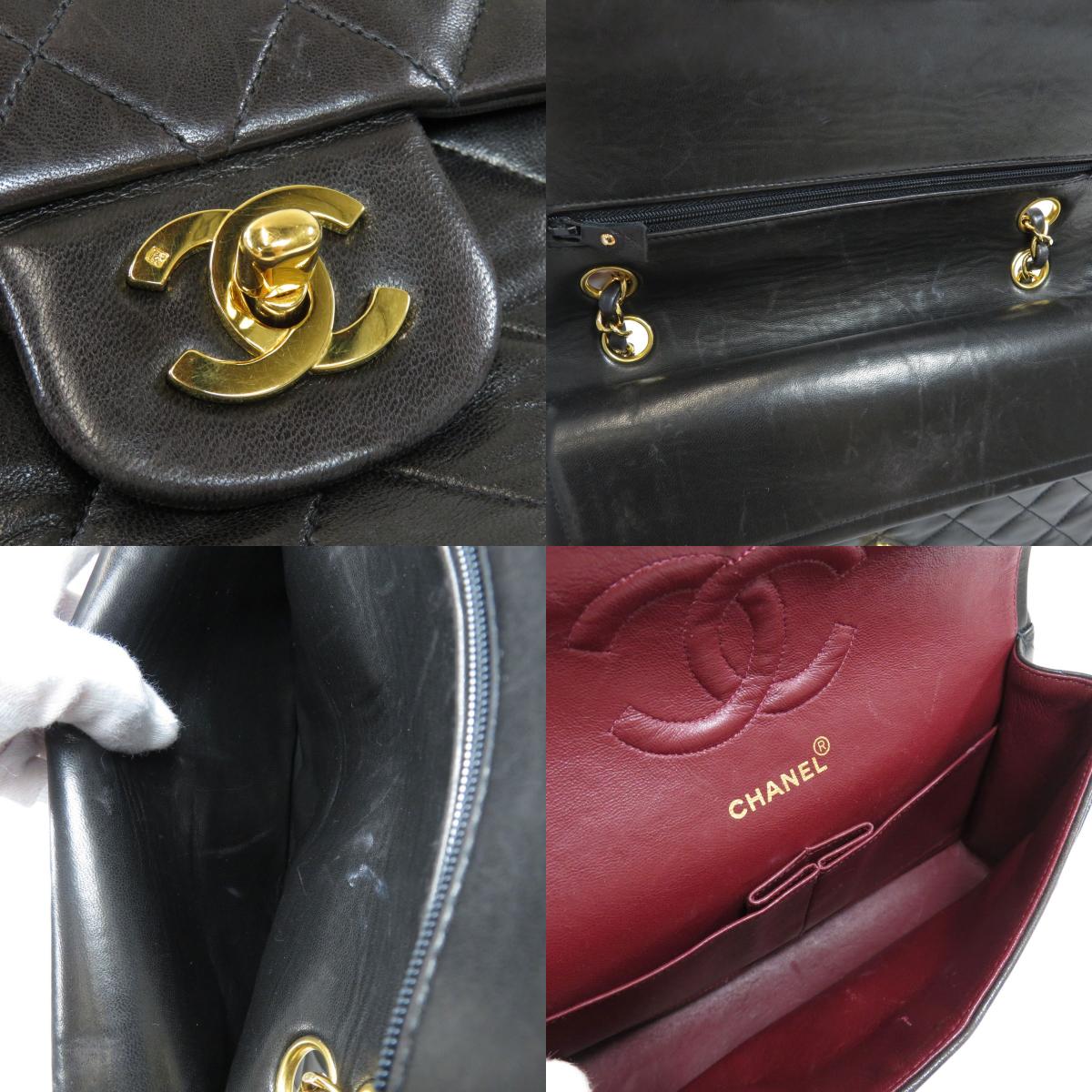 Chanel Chain Shoulder Bag Matelasse Gold Hardware Calf